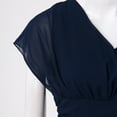 thumbnail image 5 of Ketyyh-chn99 Robes d'Été pour Femmes Robe Courte de Plage Robe de Fête Manche à Volants à Étages Robe Courte Évasée Bleu Marine,P, 5 of 5