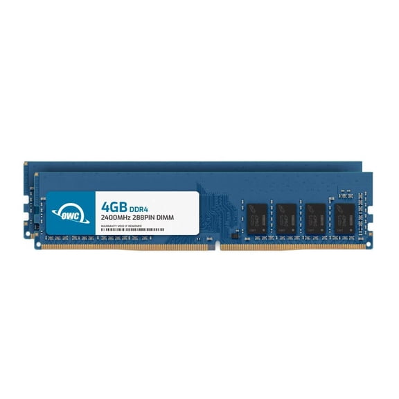 OWC 8GB (2x4GB) DDR4 2400MHZ PC4-19200 CL17 1RX8 Non-ECC UDIMM 1.2V 288-pin Desktop Memory RAM Upgrade for PC