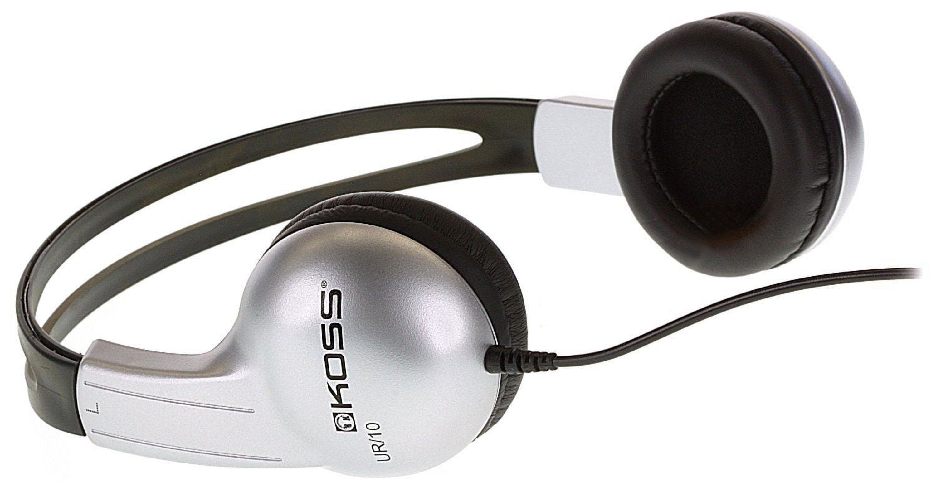 Pack of 2 Koss UR-10 Closed-ear Adjustable Stereo Headphones