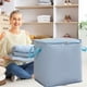 thumbnail image 5 of Bolsa de Almacenamiento Extragrande y Resistente con Asas Reforzadas | Organizador de Ropa con Doble Cremallera | Bolsa de Mudanza de Plástico Plegable para Ropa, Juguetes, Decoración Navideña | Solu, 5 of 6