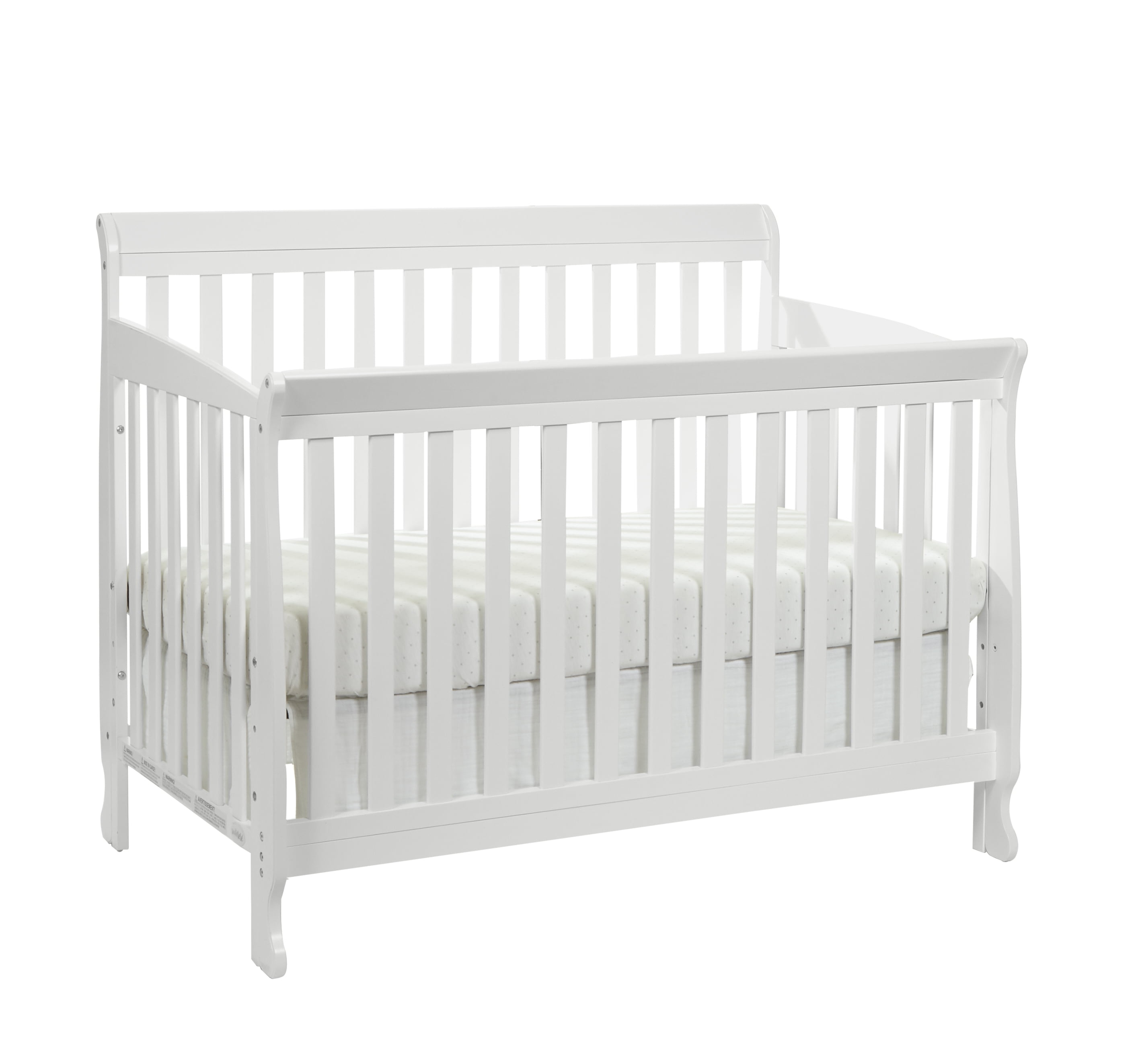 Suite Bebe Riley Crib and Toddler Guard Rail Bundle, White