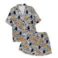 thumbnail image 4 of TIEVOSA Children's Leisure Halloween Printed Button Collar Short Sleeved Top Shorts Pajama Set 2-10 Years Old, 4 of 4