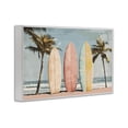 thumbnail image 2 of Stupell Industries Tropical Paradise Surfboard Trio White Framed Giclee Art, 24 x 16, by Petals Prints Design, 2 of 8