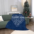 thumbnail image 2 of LHSHID I Love You Blanket 100 Languages Love Throw Blanket for Couch Bed Best Gifts for Her Him Christmas Day Anniversary Birthday Gifts for Women Men 30"x40", 2 of 6