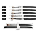thumbnail image 6 of Tnobhg Nail Art Brush Metal Handle Soft Faux Mink Bristles Multifunctional UV Gel Carving Pen Professional Manicure Tool Nail Acrylic Liquid Powder Painting Pen Nail Supplies, 6 of 8