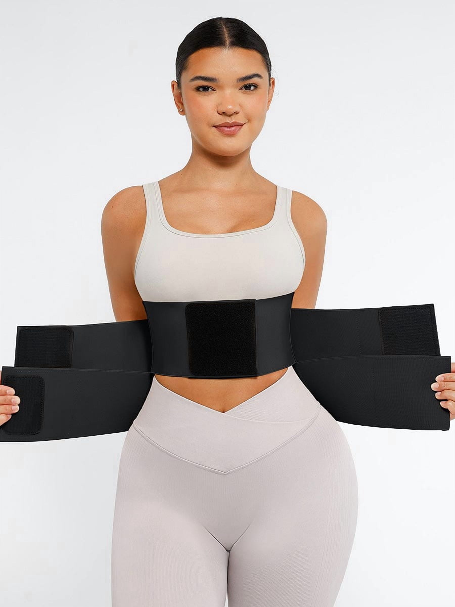 FeelinGirl Women's Adjustable Tummy Control Waist Trainer Belt with Triple Wrap Design, XS-4XL