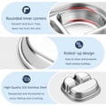 thumbnail image 4 of Duslogis Stainless Steel Kids Plates, Balanced Bites Divided Plates for Toddlers, Portion Control Plate, Metal Lunch Tray Dishes, Non Toxic & 100% BPA Free, Dishwasher Safe, Set of 2, 4 of 7