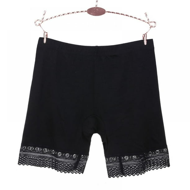 Slip Shorts for Under Dresses Anti Chafing Thigh Bands Underwear Women Girls Lace Stretch Safety
