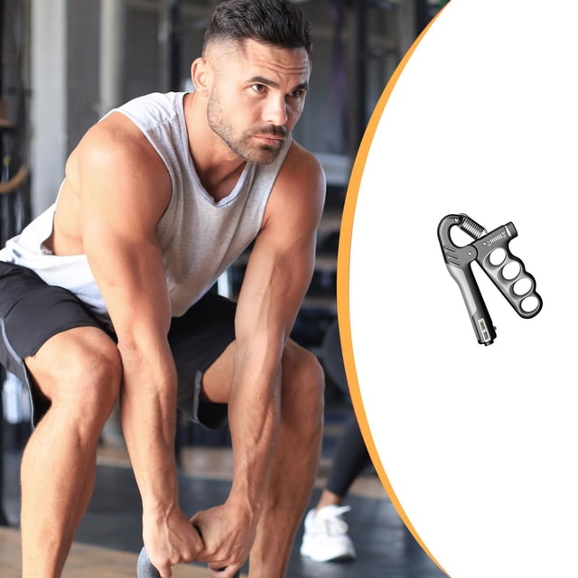 NAOJIE® Renforceur de Poignée avec Résistance Réglable 11-220lbs(5-100kg), Compteur Automatique, Design Ergonomique-Gris, Renforceur de Poignée, Poignée, Renforceur d'Avant-bras
