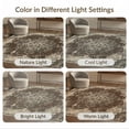 thumbnail image 7 of ODIKA 9'x12' Washable Area Rug Throw Vintage Tan Decorative Border Panels Grey Beige Bathroom for Dining Room, Basement, Large Office, Non-Slip Chair-Friendly, 7 of 7