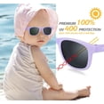 thumbnail image 4 of Nacuwa Baby Sunglasses - 100% UV Proof Sunglasses for Baby, Toddler, Kids - Ages 0-2 Years - Case and Pouch included (Purple), 4 of 7