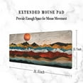 thumbnail image 3 of Gaming Mouse Pad,Desk Mat Extended Large Mountains Colorful Landscape Mouse Pad Mat with Non-Slip Base Stitched Edges Mousepad for Computer,Office,Keyboard and Laptop 31.5''''×15.7''''×0.12'''', 3 of 5