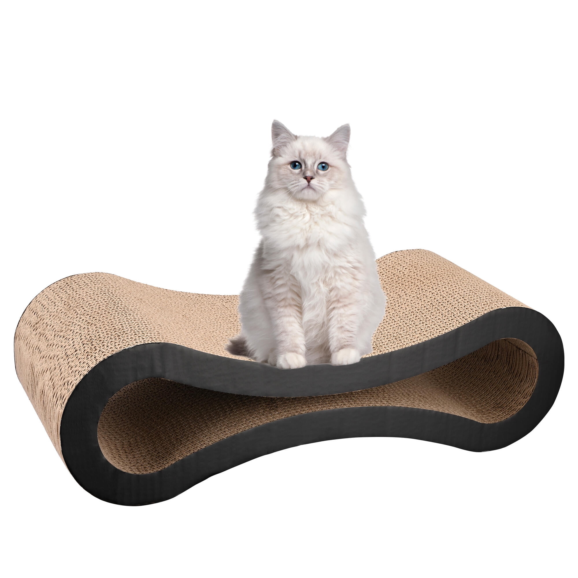 22 Inch Cat Scratcher Lounge, Corrugated Ergonomic Cardboard