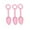 Red, variant on Fitness & Yoga Postpartum Pelvic Floor Muscle Rehabilitation Vaginal Dumbbells Relaxation Recovery Training for Female Care 3PCS