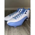 thumbnail image 2 of Ni - ke Ni - ke Jordan 12 Mid Alpha 3 UNC Tar Heel PE Football Cleats White Blue Men Sz 16, 2 of 5