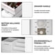 thumbnail image 3 of Organizador de caja de almacenamiento de cosméticos para escritorio de maquillaje con cajones para tocador, encimera de tocador, mostrador de baño, elegante soporte para pinceles, sombra de ojos,, 3 of 6
