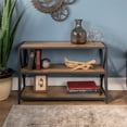 thumbnail image 4 of X Frame 40" Industrial Farmhouse Wood Bookshelf - Barnwood, 4 of 5