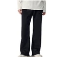 thumbnail image 2 of Styesk Men's Pants Man Solid Color Weila Draw Rope Sweatpants Straight Tube Leisure Trousers, 2 of 5