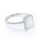 thumbnail image 3 of JeenMata Anillo de Compromiso con Ópalo de Fuego Azul de Talla Esmeralda de 1,75 Uds en Oro Blanco de 18 K sobre Plata, 3 of 6