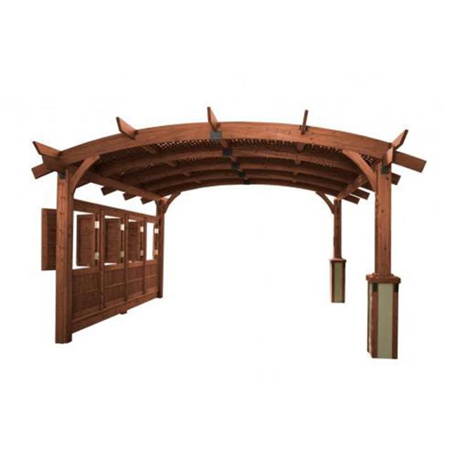 Outdoor Greatroom Company Sonoma 12M Sonoma 12 ft x 12 ft Arched Wood Pergola made from