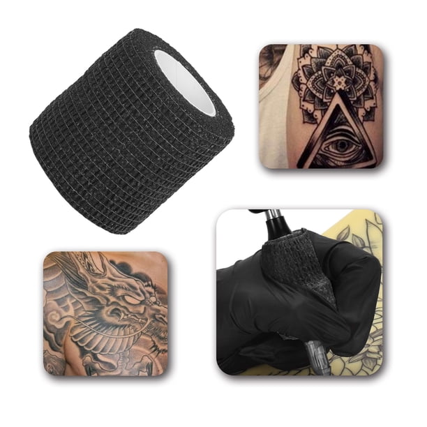 200 Cubiertas Azules Para Máquina De Tatuaje Con 10 Cintas De Agarre, Soporte Para Vaso De Tinta A Prueba De Resbalones, Mangas Para Bolígrafos De Tatuaje, Suministros Para