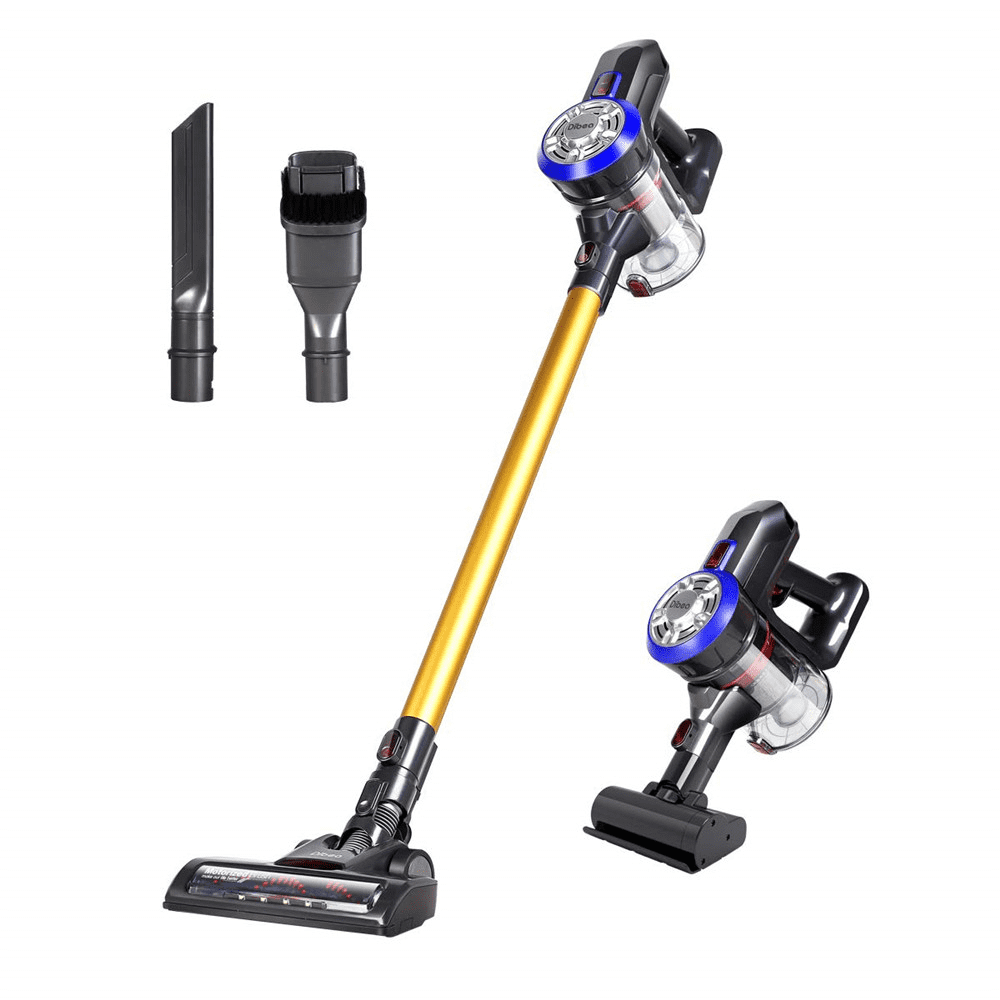 Lightweight and Rechargeable Wall Mounted Design 2 in 1 Upright Stick and Handheld Powerful Suction Vacuum Cleaner with Cordless Design and HEPA Filter