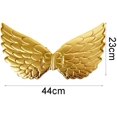 thumbnail image 2 of 2 Pcs Ailes d'Angel pour Enfants Accessoires de Cosplay Costumes de Fête d'Halloween Ailes d'Angel Accessoires de Robe de Performance pour Halloween, Mariage, Festival (Doré), 2 of 5