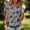 Black, variant on IUYRTFE Women's Golf Golf shirt Shirt Leaf Print Quarter Zip Collared Short Sleeve Casual Athletic Top