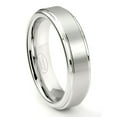 thumbnail image 1 of Andrea Jewelers White Tungsten Carbide 6MM Wedding Band Ring With Raised Center Sz 8.5, 1 of 4