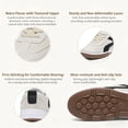 thumbnail image 2 of CHICVOMEY Women's Fashion Sneakers Casual Tennis Shoes with Genuine Suede Classic Retro Gum Sole Walking Trendy Footwear, 2 of 6