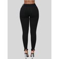 thumbnail image 2 of nipocaio Jeans Skinny à la Cheville pour Femmes Noir, 2 of 5