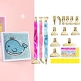 thumbnail image 4 of Herramientas para manualidades con diamantes, bolígrafo taladro con punta roscada portátil y de agarre cómodo. Oro, 4 of 9