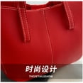 thumbnail image 6 of Stylish Casual Tote Bag, Large Capacity PU Leather Handbag Women Wing Bag, Fashionable Woman Bags, Commuting Armpit Shoulder Bag, 6 of 7