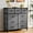 Gray, variant on Bigleap 4 Drawer Dresser, Fabric Storage Tower Organizer with Wood Top and Steel Frame for Bedroom, Closet, Hallway, Entryway,Black