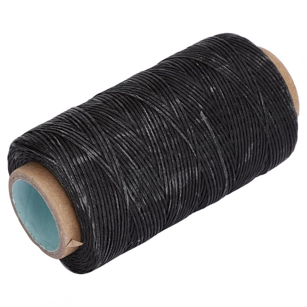 GLOGLOW Hilo Encerado, cordón Encerado Plano 150D para artesanía en Cuero Reparación de Calzado de encuadernación DIY Proyectos de Cuero 250m/820.2ft(Gris Oscuro) Ecomeon no