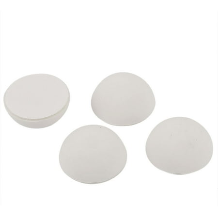White Wall Door Stop - Rubber Wall Guard Doorstop Protectors Bumper Stopper Stop 4pcs White