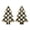 D, variant on Christmas Wooden Tree Tabletop Decoration, 2-Piece Interlocking Red Snowflake Ornament for Mantel Shelf Holiday Decor, 5.82 in