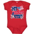 thumbnail image 3 of Inktastic My First 4th with American Flag Rocket and Fireworks Boys or Girls Baby Bodysuit, 3 of 5