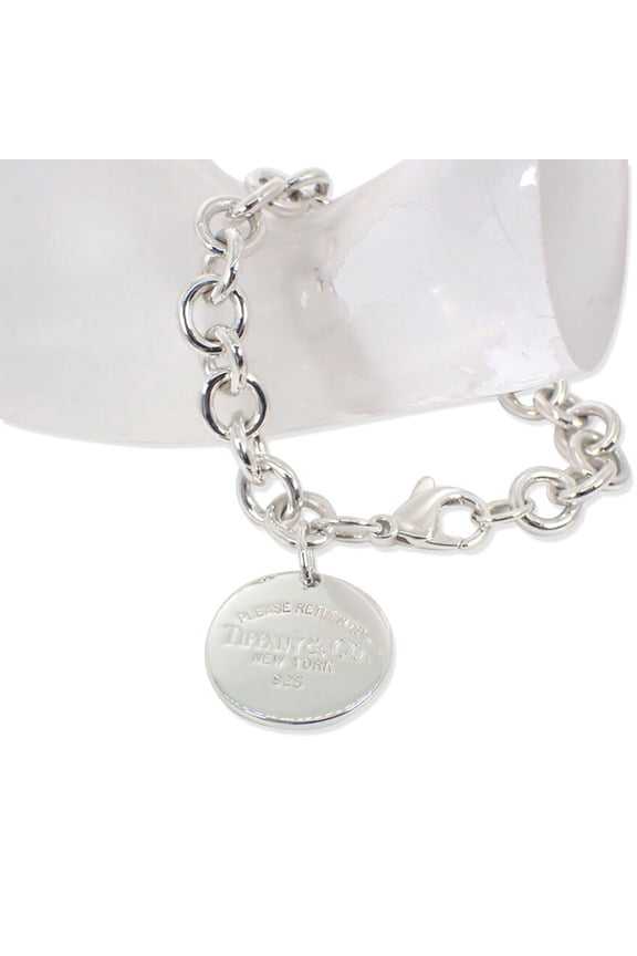 Pre-Owned TIFFANY & Co. 925 Return to Round Tag Bracelet