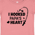 thumbnail image 4 of Inktastic I Hooked Papa's Heart with Fishing Rod Boys or Girls Baby T-Shirt, 4 of 5