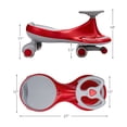thumbnail image 2 of Gymax Wiggle Car Ride-on Toy w/ Flashing Wheels for Toddlers & Kids Red, 2 of 10