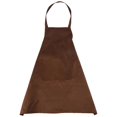 thumbnail image 2 of Plain Apron Front Pocket for Butchers Kitchen Cooking Craft Baking Waiter - Brown, 2 of 5