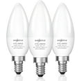 thumbnail image 1 of SHINESTAR 3-Pack Ceiling Fan Light Bulbs, 120v 40w Equivalent, E12 LED Candelabra Bulb, Small Base, Warm White 2700K, Non-dimmable, 1 of 8