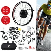 Miumaeov Electric Bike Conversion Kit Front Wheel Motor 350W E-Bike Kit 36V Hub Motor 20 Bicycle Controller with LCD Display Controller Brake