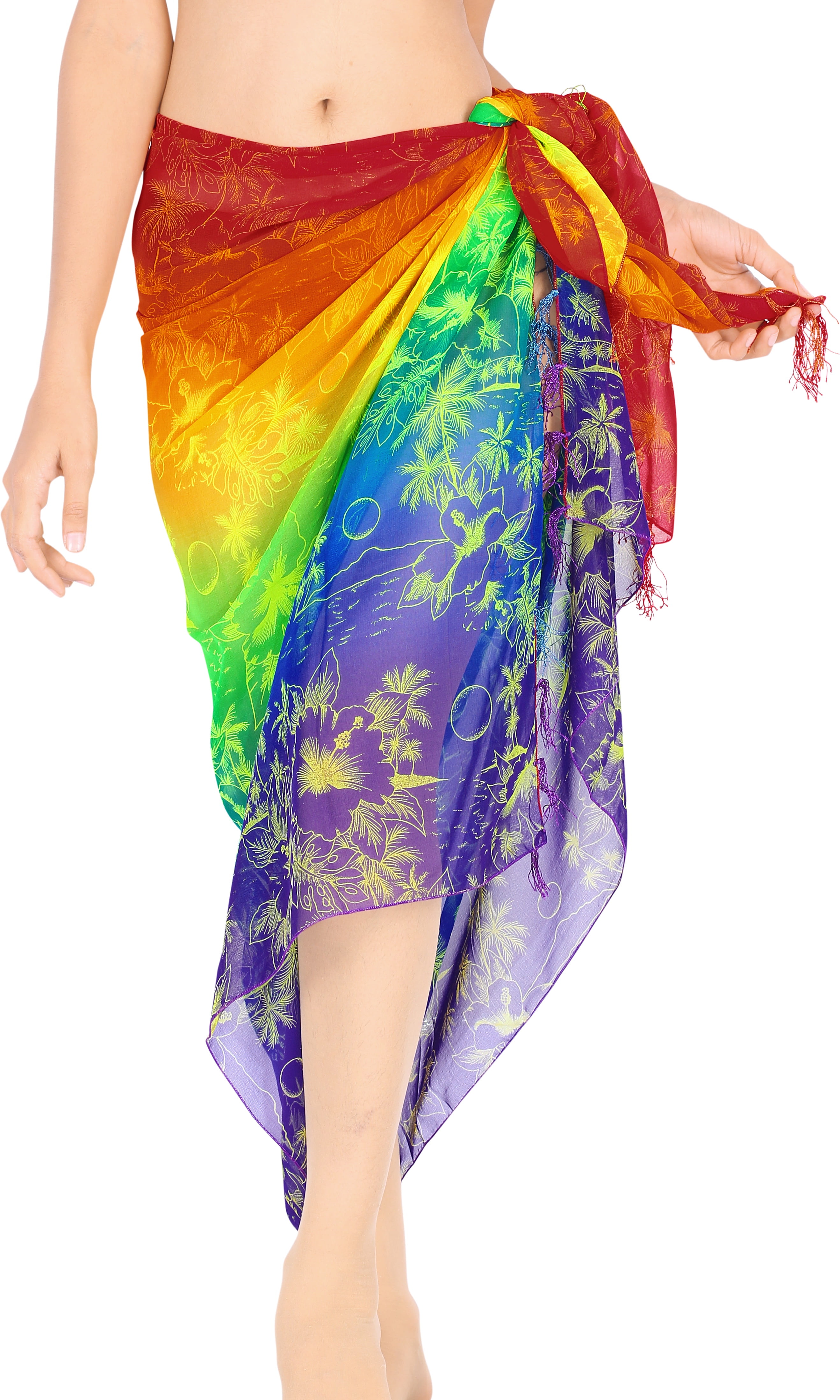 LA LEELA Rayon Aloha Bali Scarf Deal Dress Sarong Tie Dye