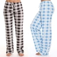 thumbnail image 4 of Pantalones casuales de cuadros clásicos para mujer de primavera y otoño, pantalones holgados para mujer, 4 of 6