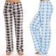 thumbnail image 5 of Pantalones casuales de cuadros clásicos para mujer de primavera y otoño, pantalones holgados para mujer, 5 of 6
