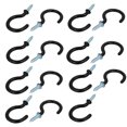 thumbnail image 1 of Unique Bargains 1-1/2 Inch Plastic Coated Screw-in Open Cup Ceiling Hooks Hangers Black 15pcs, 1 of 2