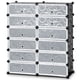 thumbnail image 3 of Mueble Modular para Zapatos Costway 12 Compartimentos PP Negro y Transparente 95x37x109cm, 3 of 10
