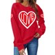 thumbnail image 3 of TaTaai Womens Holiday Print Athletic Sweatshirt Long Sleeve Crewneck Valentines Day Casual Pullover Loose Fit Top Gift, 3 of 7